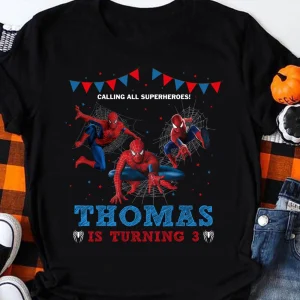 Spiderman Shirt Custom for Birthday