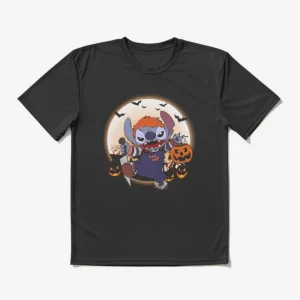 Stitch Chucky Killer Halloween Night Active T-Shirt