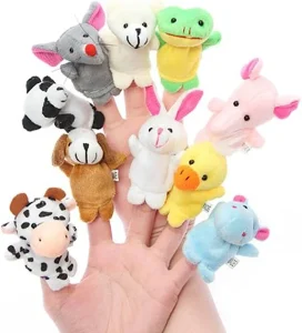 Styleys Animal Finger Puppets - Set of 10
