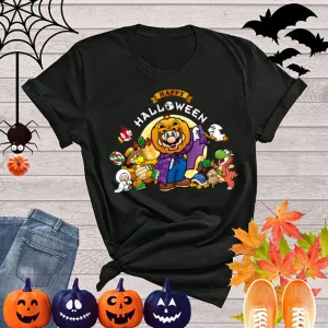 Super Mario Halloween Shirt, Mario Halloween Birthday Tee, Halloween Costume Group Shirt, Superhero halloween shirt
