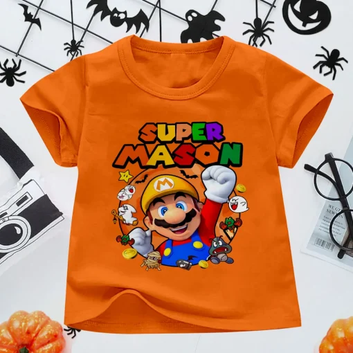 Super Mario Halloween Shirt, Mario Shirt, Halloween Sweatshirt, Halloween Tshirt, Birthday Halloween Shirt, Mario Halloween Tee 3