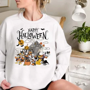 Vintage Disney Halloween Shirt Happy 2023 Sweatshirt s2