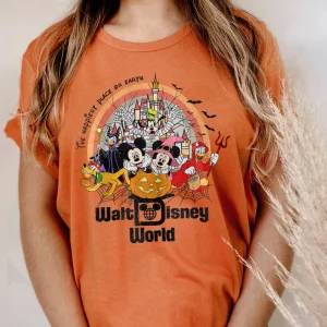 Vintage Disney Halloween Shirt Walt World 2023