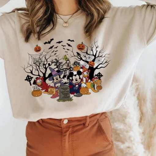 Vintage Disney Ride Mickey Minnie Halloween Shirt 2