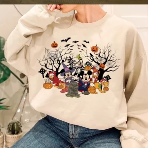 Vintage Disney Ride Mickey Minnie Halloween Shirt