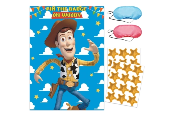 Toy Story Birthday Party Supplies, Pin The Badge on<strong> Woody