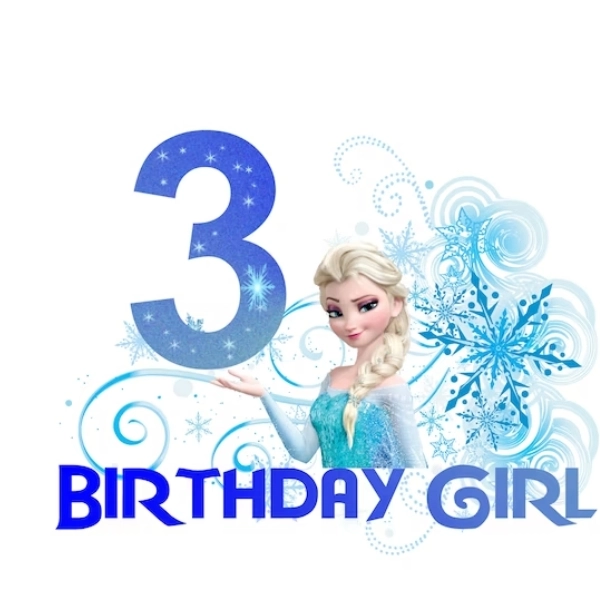Frozen Birthday Shirt SVG file 