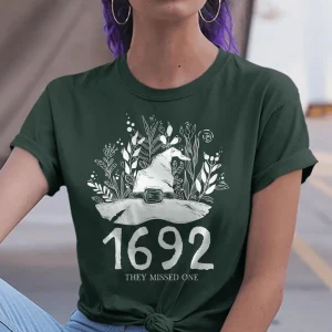 1692 They Missed One Comfort Color Shirt - Massachusetts Witch Trials Shirt, Salem Witch Shirt, Spooky Season Shirt 6