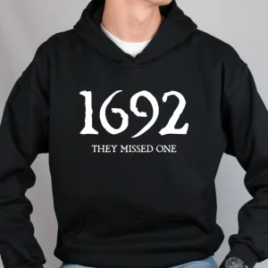 1692 They Missed One Comfort Color Shirt, Vintage Salem 1692 Unisex T-Shirt, Retro Salem Massachusetts Sweatshirt, Halloween Witchy Hoodie