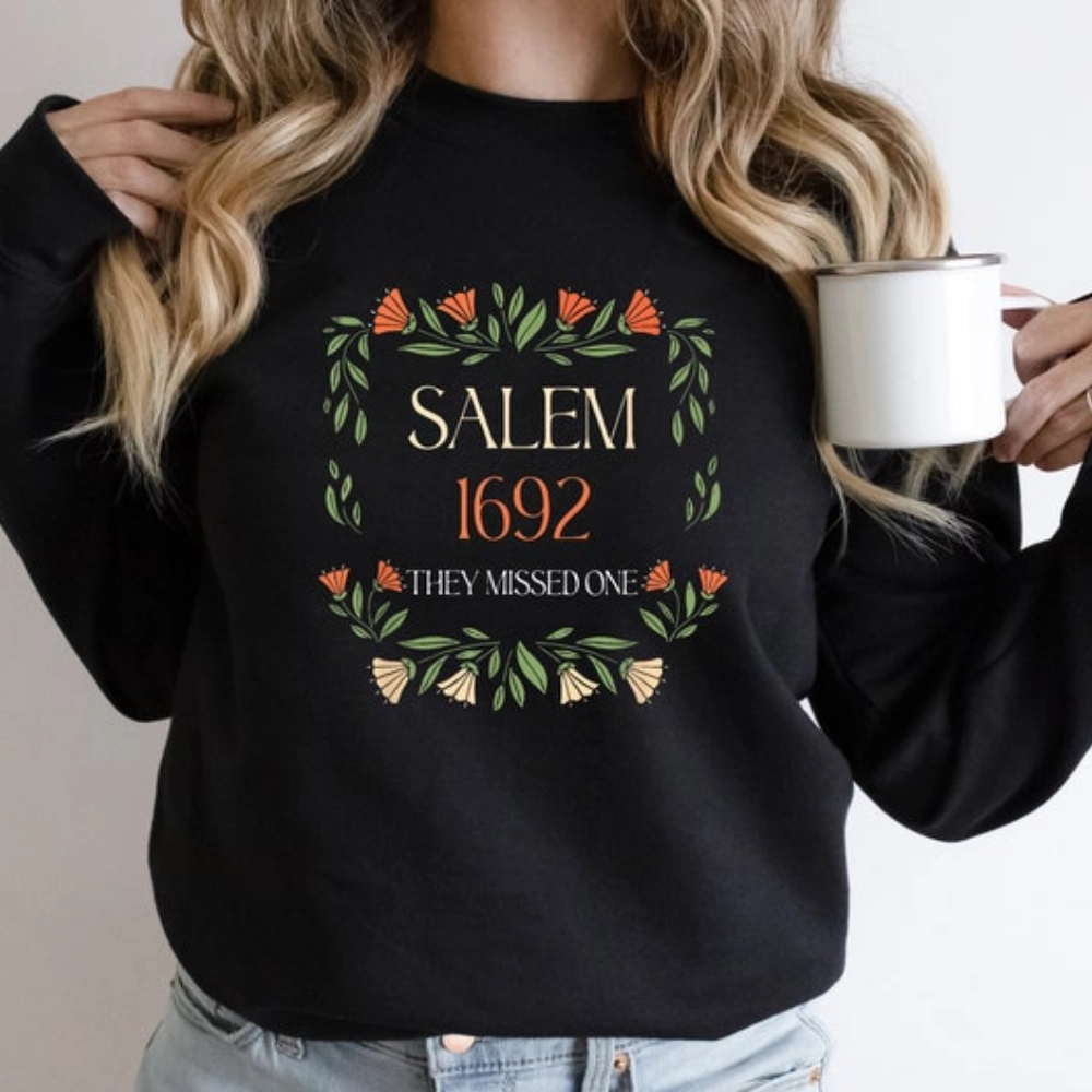 1692 They Missed One Comfort Color Shirt, Vintage Salem 1692 Unisex T-Shirt, Retro Salem Massachusetts Sweatshirt 1692 They Missed One Comfort Color Shirt, Vintage Salem 1692 Unisex T-Shirt, Retro Salem Massachusetts Sweatshirt