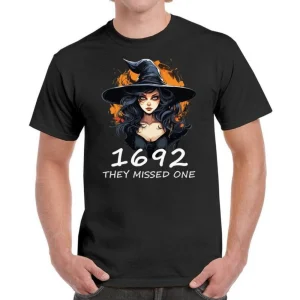 1692 They Missed One, Funny Salem Halloween, 1692 Merch, Salem Witches Shirt, Salem 1692, Pumpkin Shirt, Witch T-shirt, Halloween Shirt 2