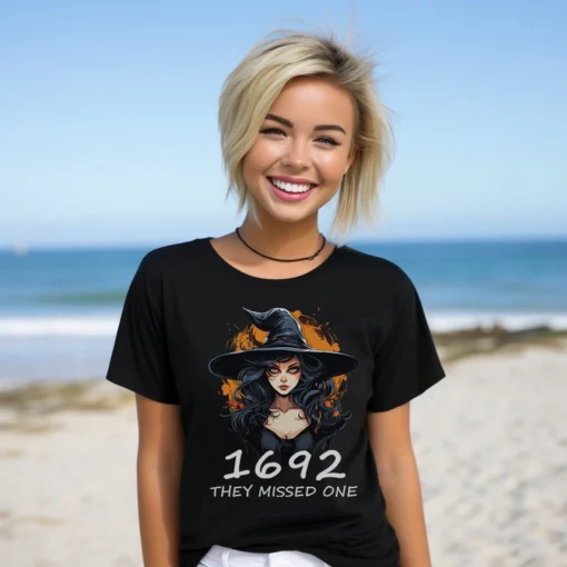 1692 They Missed One, Funny Salem Halloween, 1692 Merch, Salem Witches Shirt, Salem 1692, Pumpkin Shirt, Witch T-shirt, Halloween Shirt