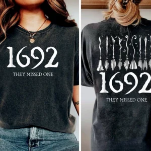 1692 They Missed One shirt, Sale Witches Shirt, Salem 1692, Pumpkin Shirt, Witch T-shirt, Halloween Shirt, Feminist Shirt, Fall Shirt