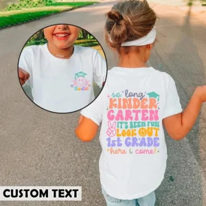 Customizable Toddler Tee for Back to School-4