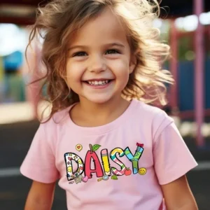 Toddler's Name on Back to School Shirt-6
