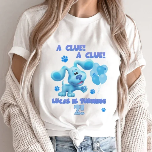 Blues Clues Birthday Boy T Shirt, Blues Clues Theme Party, Blues Clues Personalized Shirt Kids, Gift Birthday Shirt, Family Tees Custom 2