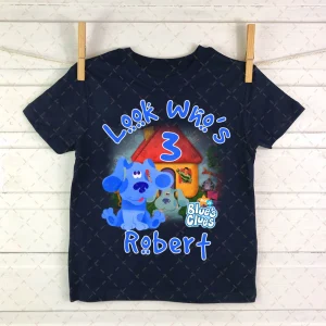 Blues Clues Birthday Shirt, Blue Dog Family Shirt, Blue Dog Family Matching Birthday Shirt 2