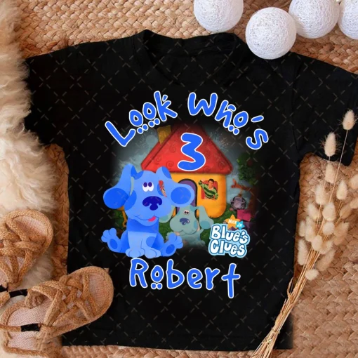 Blues Clues Birthday Shirt, Blue Dog Family Shirt, Blue Dog Family Matching Birthday Shirt