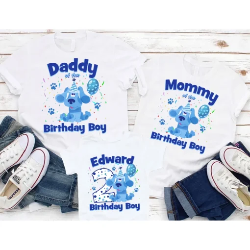 Blues Clues Birthday Shirt, Blues Clues Family Birthday Shirt,Personalized Blues Clues Birthday, Matching Birthday Family Shirts 3
