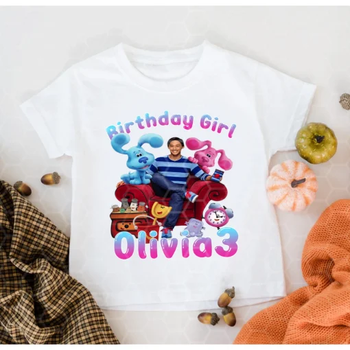 Blue's Clues Birthday Shirt, Blues Clues aND Magenta Birthday Shirt, Blue's Clues Family Shirts, Blue's Clues Nick Jr Shirt 2