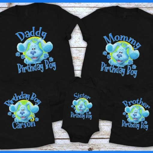 Blues Clues Birthday Shirts, Blues Clues Family Party Shirt, Blues Clues Matching Outfit, Birthday Boy Shirt