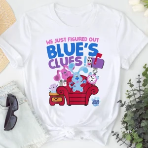 Blues Clues Shirt, You Group Shot Just Figured Out Blues Clues Shirt,Blues Clues and Magenta Blues Clues