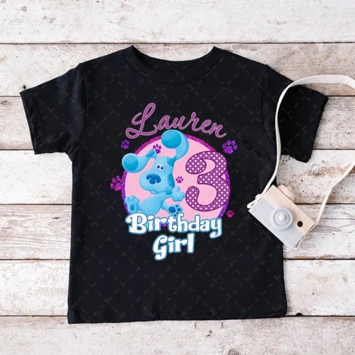 Blues clues dog Birthday Shirt, Magenta Family Shirts, Blues Clues Shirt, Blues Clues Party Shirt, Blues Clues Matching Outfit, Birthday Girl