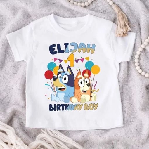 Bluey and Bingo Birthday Shirt, Bluey Birthday png, Custom Bluey Png, Bluey Birthday Party png, Bluey png, Bingo png, Bluey Birthday Girl png