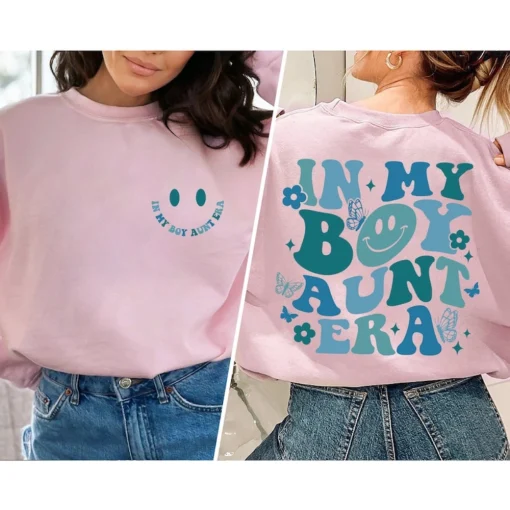 Boy Aunts Club Shirt, Boy Aunt Sweatshirt, Gender Reveal, Sister Gifts, Auntie Sweatshirt, Aunt Shirt, Cool Aunt Gift2
