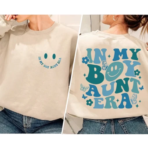 Boy Aunts Club Shirt, Boy Aunt Sweatshirt, Gender Reveal, Sister Gifts, Auntie Sweatshirt, Aunt Shirt, Cool Aunt Gift 4