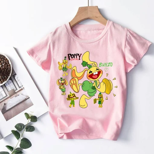 Bunzo Bunny Poppy Playtime shirt, CatBee, Candy Cat,Mommy, Poppy, Huggy Wuggy, Kissy Missy and PJ, huggy wuggy shirt,Bunzo Bunny lover tee 4