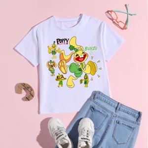 Bunzo Bunny Poppy Playtime shirt, CatBee, Candy Cat,Mommy, Poppy, Huggy Wuggy, Kissy Missy and PJ, huggy wuggy shirt,Bunzo Bunny lover tee 5