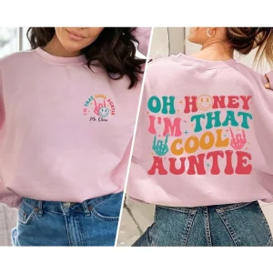 Cool Aunt Sweatshirt, Cool Auntie Sweatshirt, Sister Gift, Auntie Sweatshirt, Concert Shirt, Gift For Auntie, Cool Aunt Club,Aunt Sweatshirt2