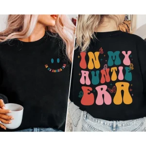 Cool Aunties Era Sweatshirt, Cool Aunts Club, Groovy Auntie Shirt, Retro Aunt Shirt, Auntie Shirt for Pregnancy Announcement, Birthday Gift