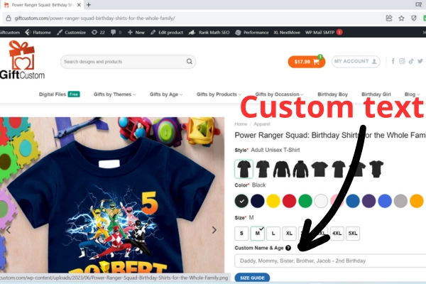 Create a Personalized Power Ranger Shirt Online