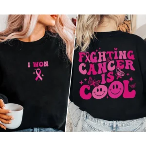 Family Cancer Shirt, I Won, Cancer T Shirt, Fighting Cancer Is Cool, Cancer Survivor TShirt, Breast Cancer Shirt, Cancer Awareness Tee 3