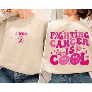Family Cancer Shirt, I Won, Cancer T Shirt, Fighting Cancer Is Cool, Cancer Survivor TShirt, Breast Cancer Shirt, Cancer Awareness Tee 4