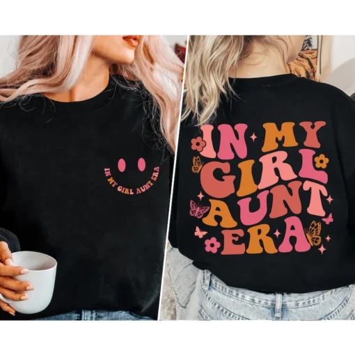 Girl Aunts Club Sweatshirt, Girl Aunt Sweatshirt, Gender Reveal, Aunt of Girls, Sister Gifts, Auntie Sweatshirt, Aunt Sweatshirt, Aunt Gift 2