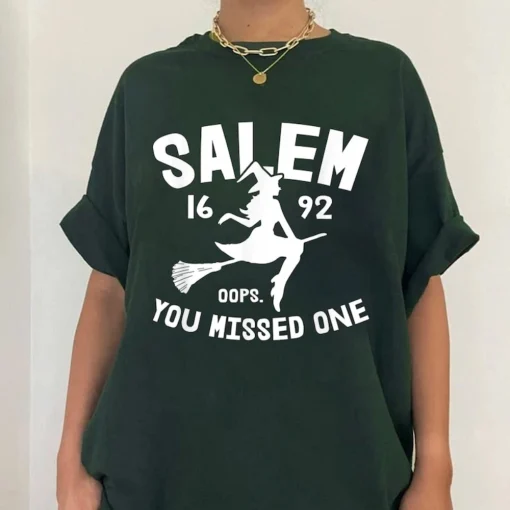 Halloween Salem Witch T-Shirt - 1692 They Missed One Comfort Colors 2