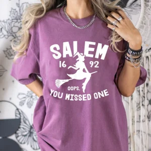 Halloween Salem Witch T-Shirt - 1692 They Missed One Comfort Colors