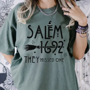 Halloween Salem Witch T-Shirt - 1692 They Missed One Comfort Colors Shirt