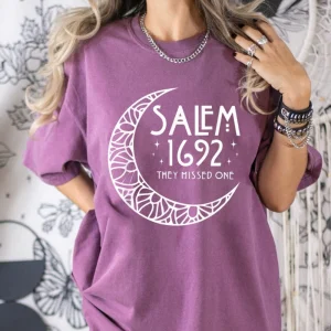 Halloween Salem Witch T-Shirt 1692 They Missed One Comfort Colors Shirt Bella Canvas Tee