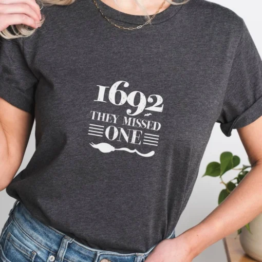 Halloween Salem Witch T-shirt, 1692 They Missed One Shirt, Ghostly Witch Trials Tee, Witch Salem Shirt, Giftful Proud Witch Gift, Gay Ween2