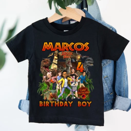 Jurassic Park Birthday Boy And Girl Shirt, Personalized Jurassic Park Family Birthday Shirt, Custom Dinosaur Birthday Shirt 2