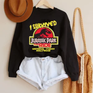 Jurassic Park I Survived The Ride Merch Movie Universal Studios 1996 T-Shirt, Jurassic World Dominion, Jurassic Park 3 Movie 2022s3