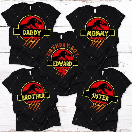 Jurassic Park Shirt, Matching Jurassic Park Shirt, Custom Jurassic Park Shirt, Customsaurus Shirt, Family Trip, Personalized Jurassic Park 3