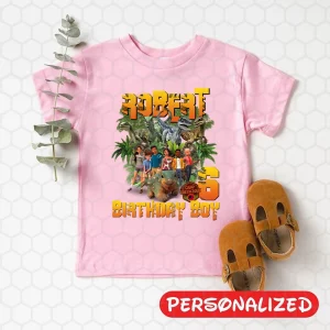 Jurassic World Camp Cretaceous Shirt, Jurassic World Birthday Shirt, Jurassic Park Custom Family Shirt, Feliz Cumpleaños, Darius