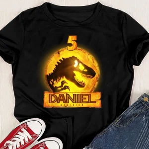 Jurassic World Dominion Birthday Shirt, Custom Matching Family Birthday Shirt, Personalized Jurassic Park Birthday Gift
