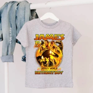 Jurassic World Dominion Birthday Shirt, Jurassic Park Family Shirt, Jurassic Park Kids Shirt, Jurassic World Dominion Movie 2022 Shirt 2