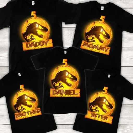 Jurassic World Dominion Birthday Shirt, Jurassic World Dominion Movie Shirt, Jurassic Park Family Shirt 2